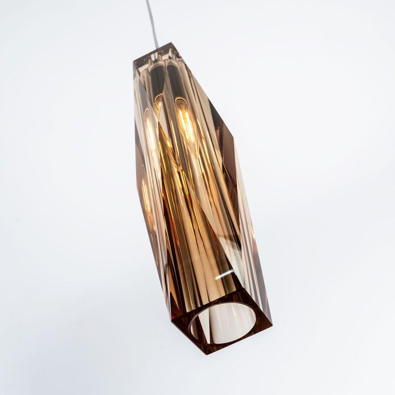 Подвесной светильник 6x6xсм, Е14, 1x40Вт, 4200K, Modelux ML.88950.1 AM Латунь