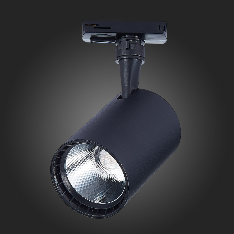 Трековый светильник 12*8 см, 20W 4000K ST LUCE Однофазная трековая система ST351.446.20.36 Черный