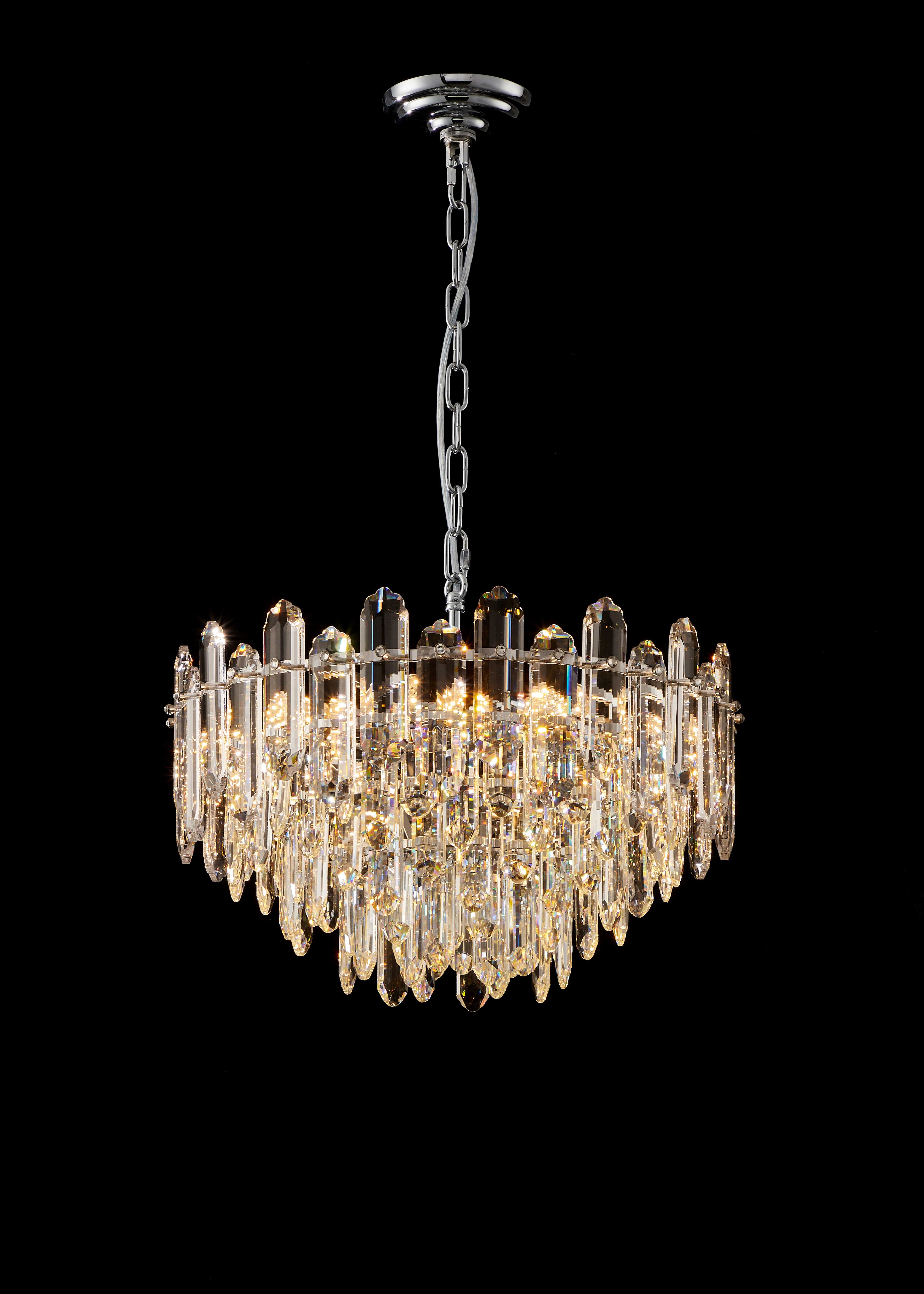 Люстра 500*280, 8*E14, 40W NewRgy Cristallo B1-ф500*H280 Chrome, Хром