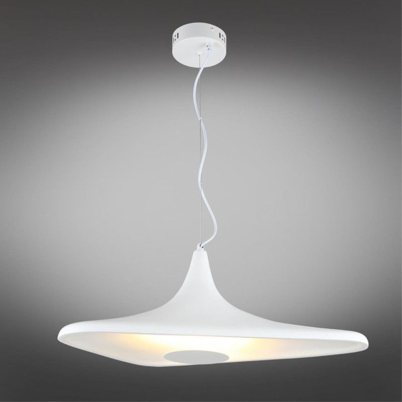 Подвесной светильник 60*32*50-200 см, 1*LED, 8W, 3000K, Aployt Silvi APL.649.16.08, белый