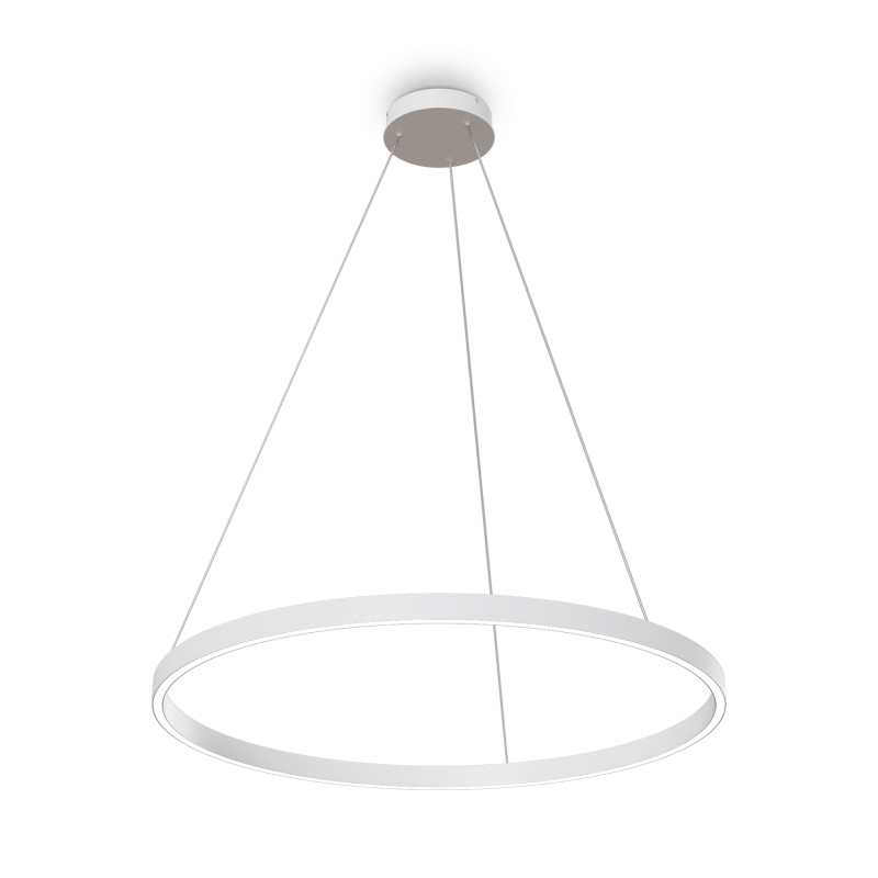 Подвесной светильник 80*127,5 см, LED, 51W, 3000К-4000К, Maytoni Rim MOD058PL-L42WK белый