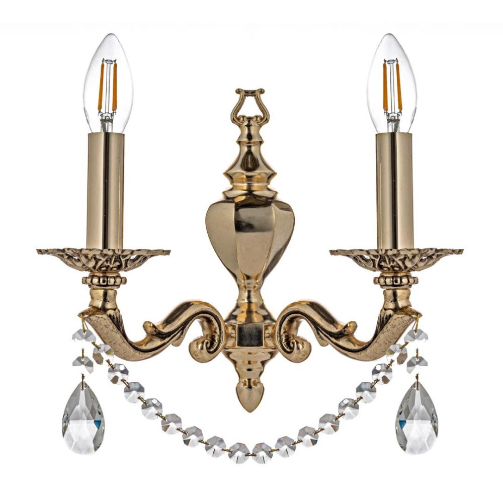 Бра *22*22 см, 2*E14*40W, Arti Lampadari Amelia Gb Amelia E 2.1.2.600 GB, Золото