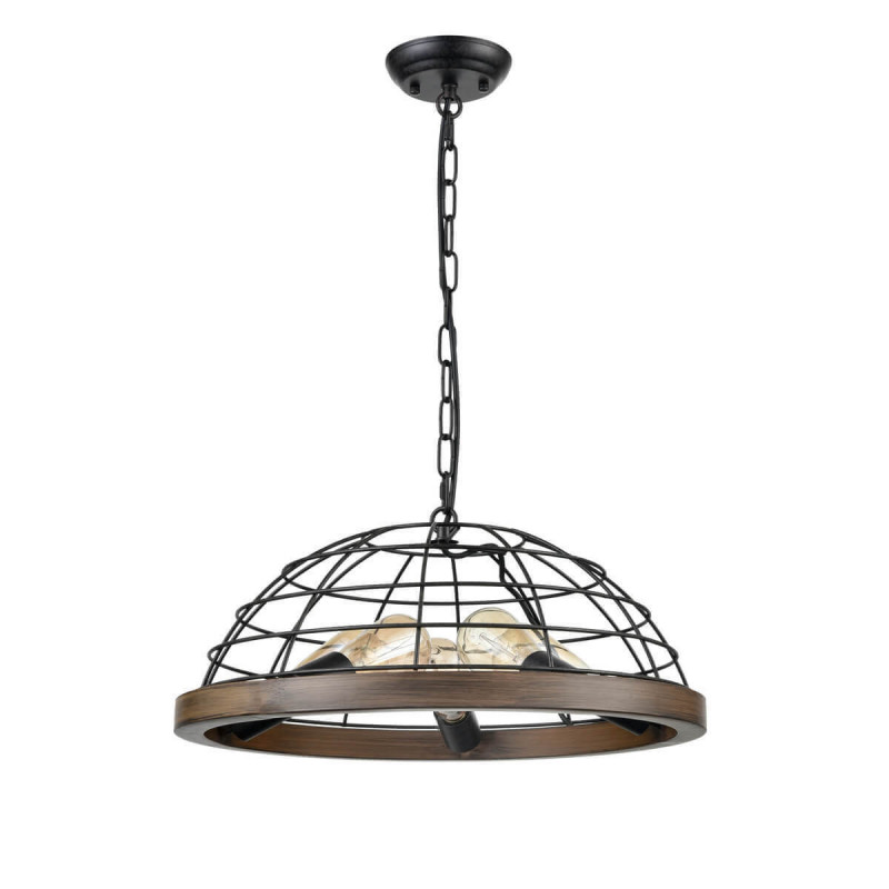 Подвесной светильник  50*140 см, 5*E27 античный черный Vele Luce Bensen VL6022P05