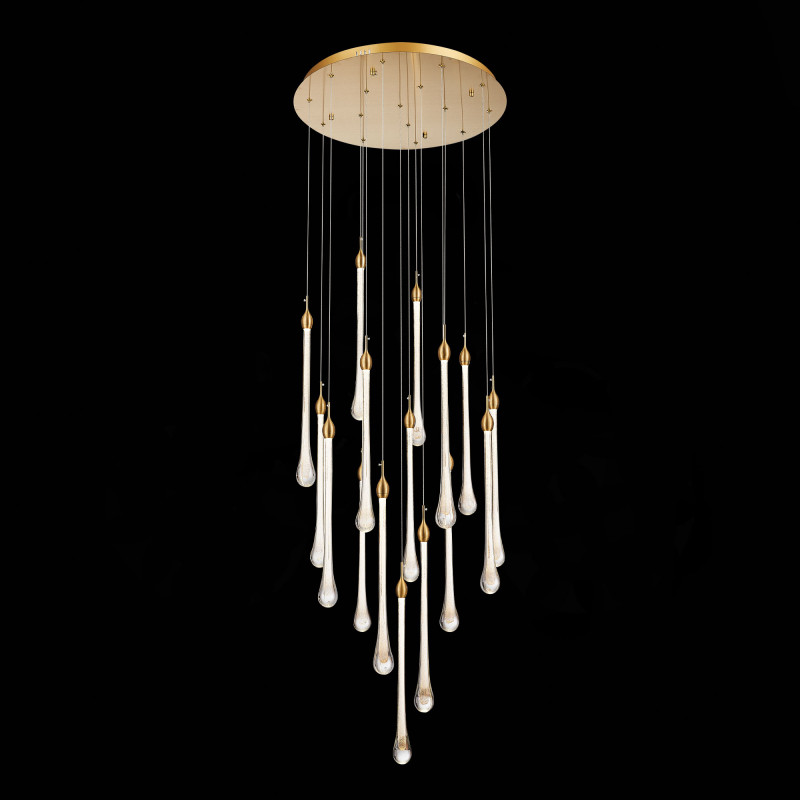 Светильник подвесной 60 см, 48W 4000K ST LUCE Faenza SL6103.203.16 Золотистый