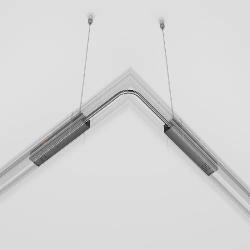 Коннектор питания угловой 15 см Maytoni Technical Magnetic track system Exility TRA034CPC-42B-15 черныйIP 20