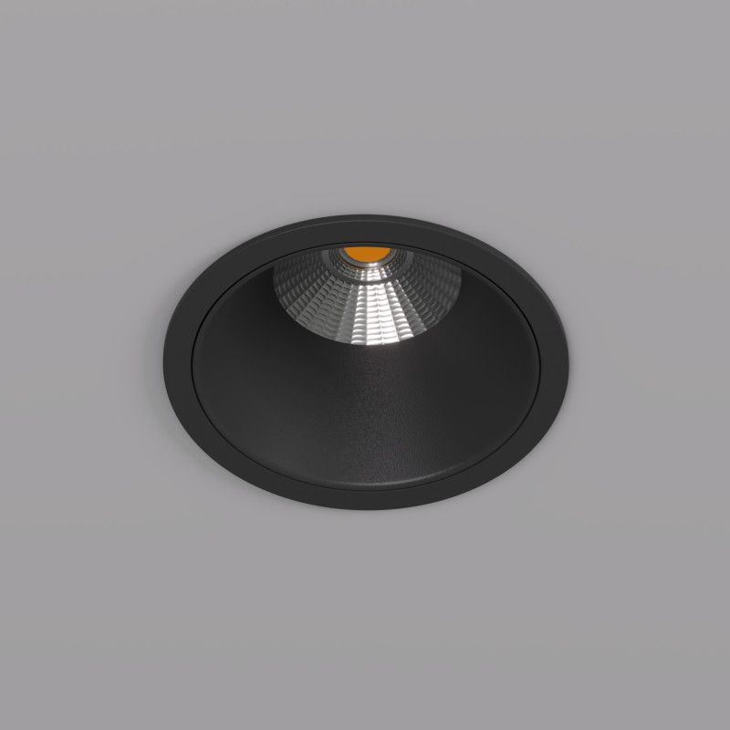 Светильник встраиваемый 7,4*7,4*6,8 см, вр 6,5 см, *LED*7W, 3000K, Denkirs Grena DK4400-BK, черный