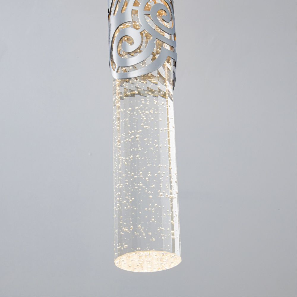 Подвесной светильник 10*10*112 см, LED 5W, 4000K, Хром MODELUX ML.88963.1 CR