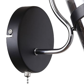 Бра F-Promo Affable 2351-1W, D210*W120*H270, черный с хромом