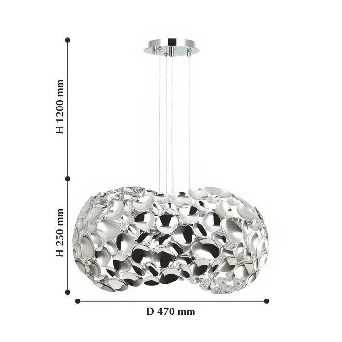 Подвесной светильник Favourite Gittus 2012-3PC хром, диаметр 47 см