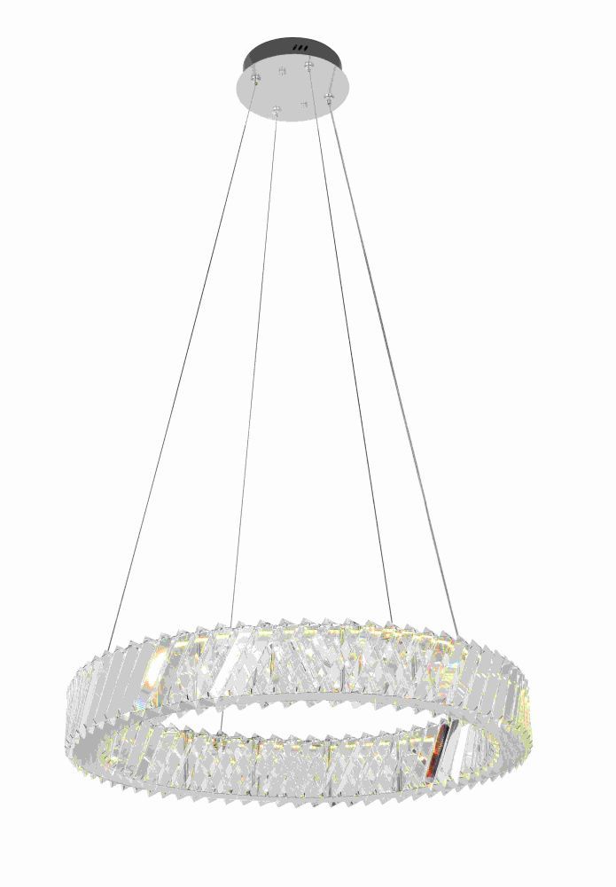 Люстра Ø600 x H1200 мм, LED 25W 4000K NewRgy SAND NICKEL (ПЕСЧАНЫЙ НИКЕЛЬ) 105PLSK/D600BC SAND NICKEL