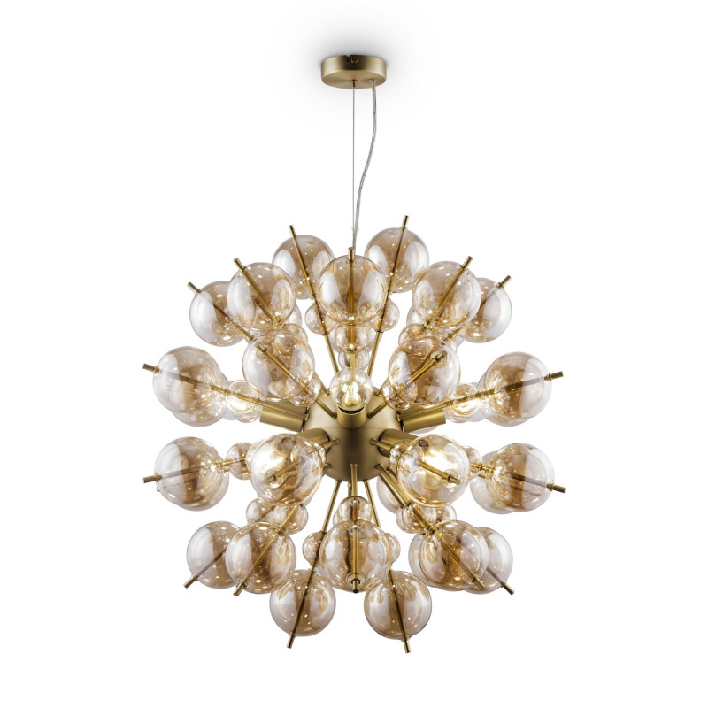 Подвесная люстра Maytoni Bolla MOD133PL-08BS, диаметр 64 см, латунь