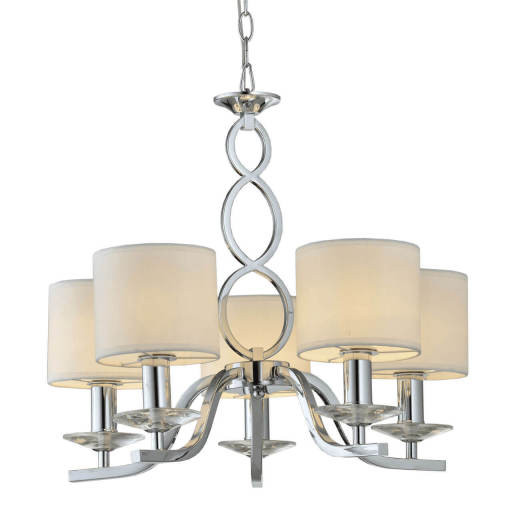 Подвесная люстра Vele Luce Violento VL1613L05, хром, диаметр 55 см