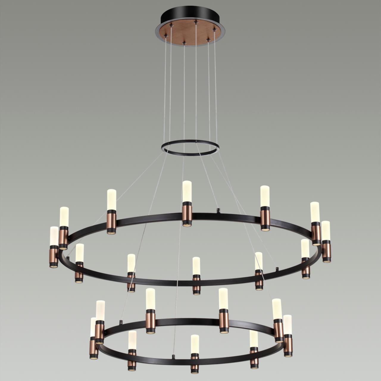 Светодиодный светильник 95 см, 98W, 4000K, Odeon Light Candel 5009/98L, черный
