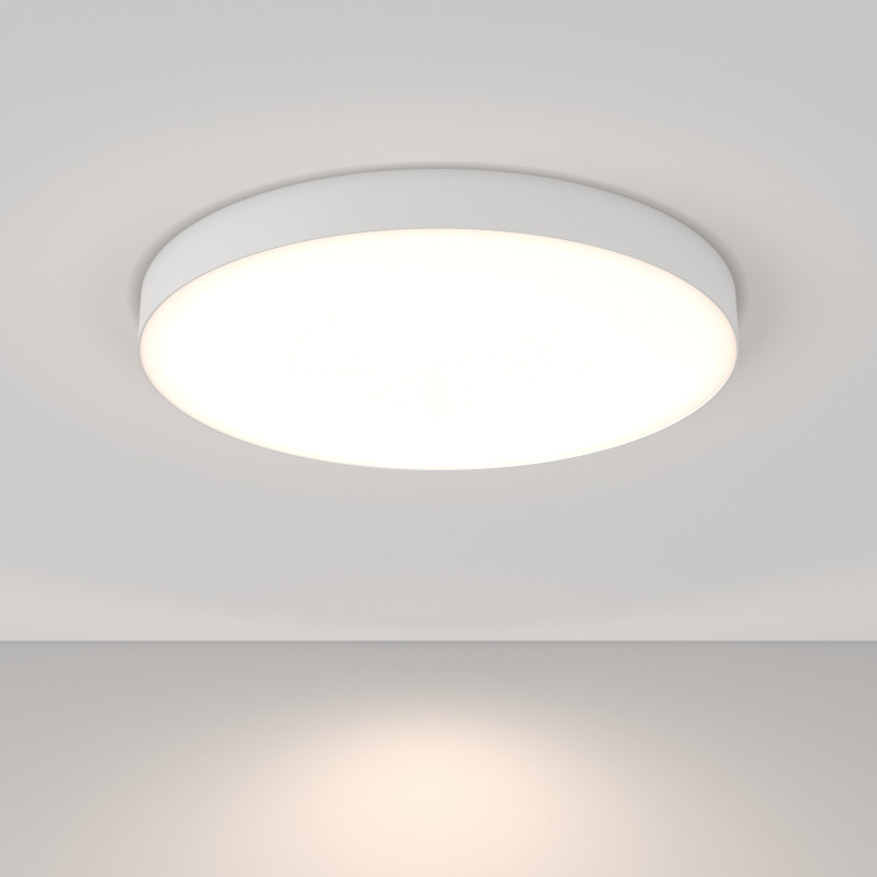 Накладной светильник 60*60*6 см, LED, 90W, 4000К, Maytoni Technical Zon C032CL-90W4K-RD-W белый