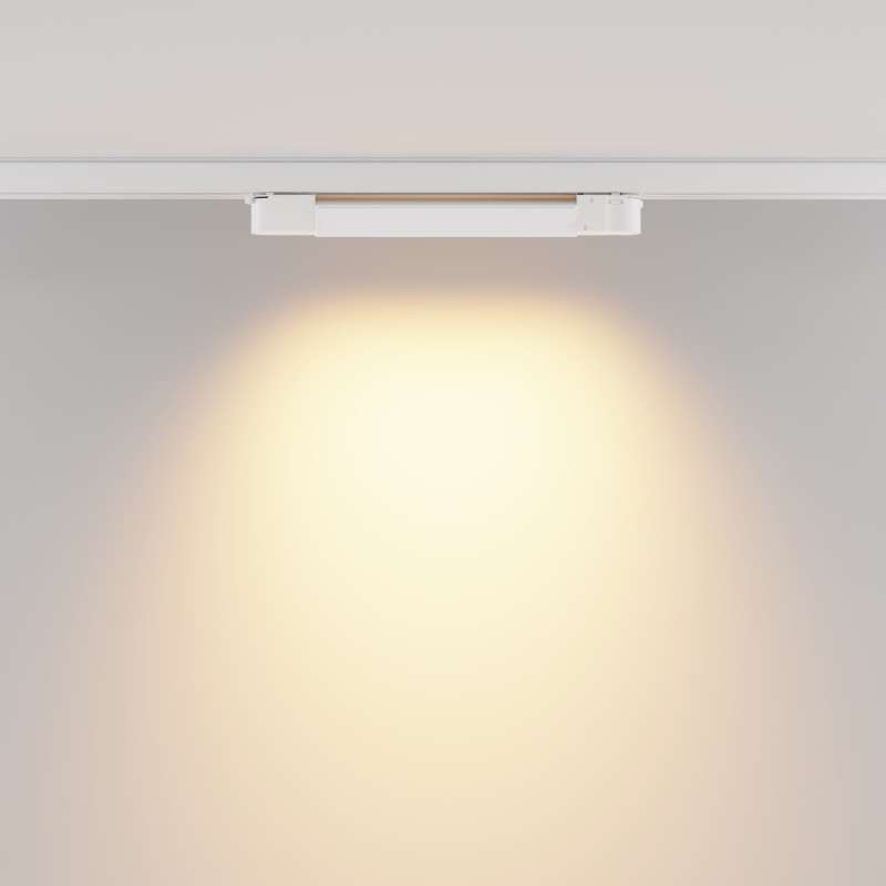 Трековый трехфазный светильник 38 см, 10W, 2700K, Maytoni Basis TR196-3-10W2.7K-W, белый