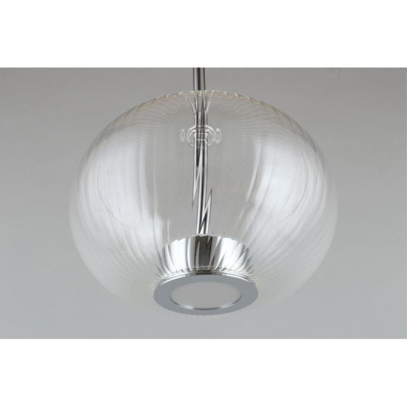 Подвесной светильник 22*50-145 см, 1*LED, 12W, 3000K, Aployt Ambr APL.057.16.12, хром