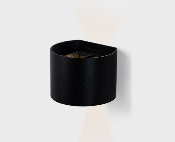 Уличный настенный светодиодный светильник Italline IT01-A310R black, 6W LED, 3000K, черный
