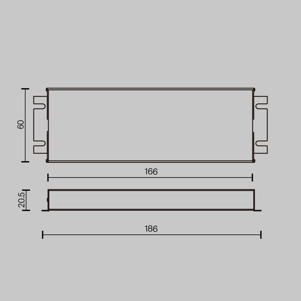 Источник напряжения 24V PSL019-60W-TRIAC-IP67 Maytoni Lighting control  734001