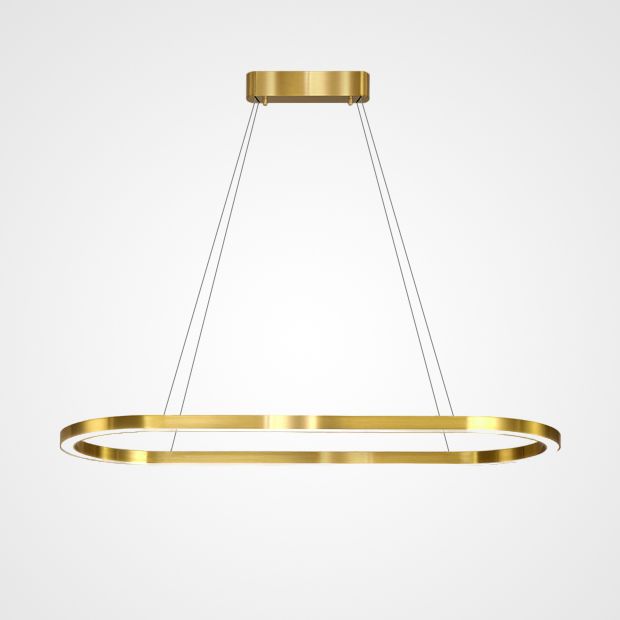 Подвесная люстра CRUISE LONG L100 100*45*2,5 см, 1*LED*50W, 3000K, ImperiumLoft cruise-long01, Латунь