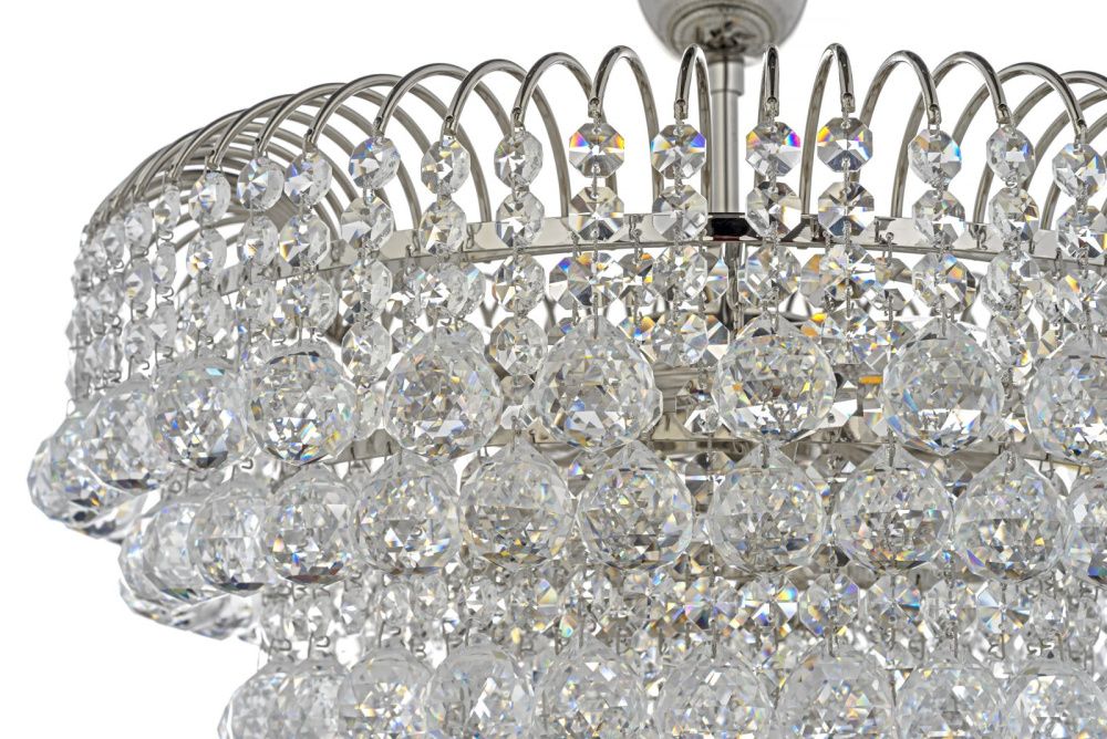 Люстра потолочная *40*30 см, 5*E14*40W, Arti Lampadari Empoli Nickel Empoli E 1.2.40.100 N, никель