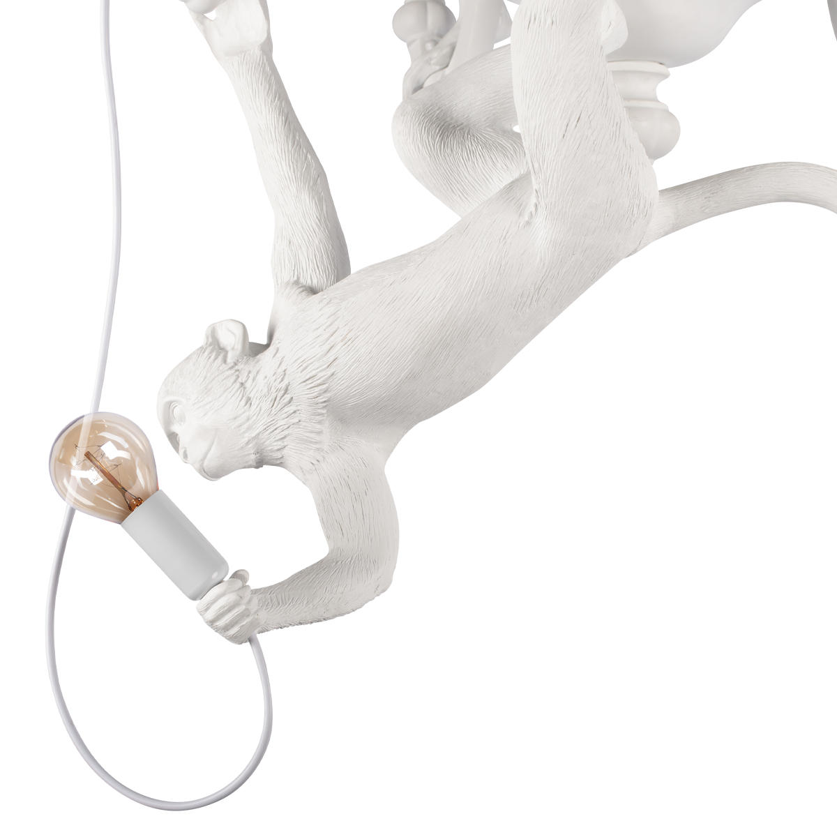 Подвесной светильник 80*100 см, 5*E27 LOFT IT Monkey 10314 White белый