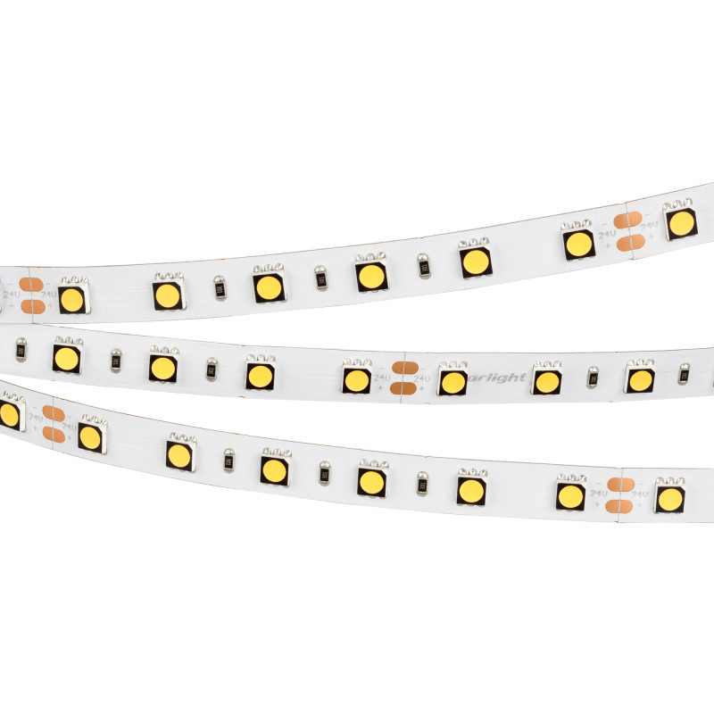 Лента RT-B60-10mm 24V Warm3000 CRI98 (14.4 W/m, IP20, 5060, 5m) (Arlight, Открытый) 021421(2). Цена указана за 5 метров. Продается кратно 5 метрам.