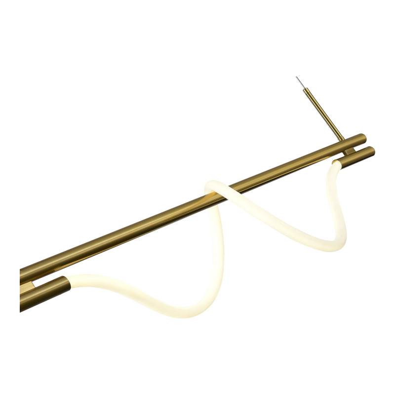Светильник 120 см, 17W, 4000K, ST Luce Marlow SL6118.303.03, латунь