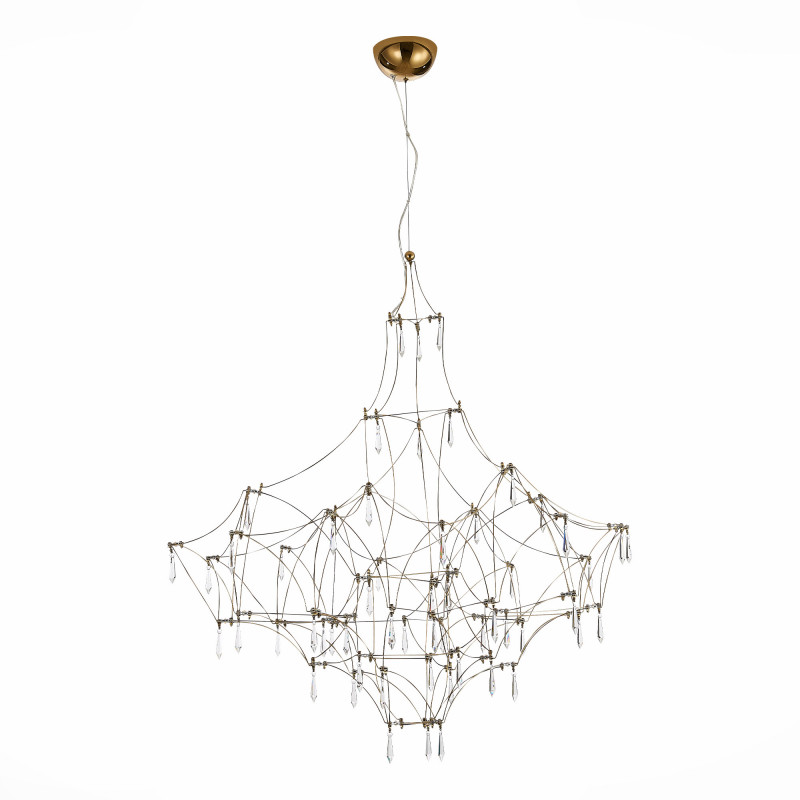 Люстра подвесная 100 см, 51W, 3000K ST LUCE GRAVETTA SL797.203.114 Золотистый, Шампань