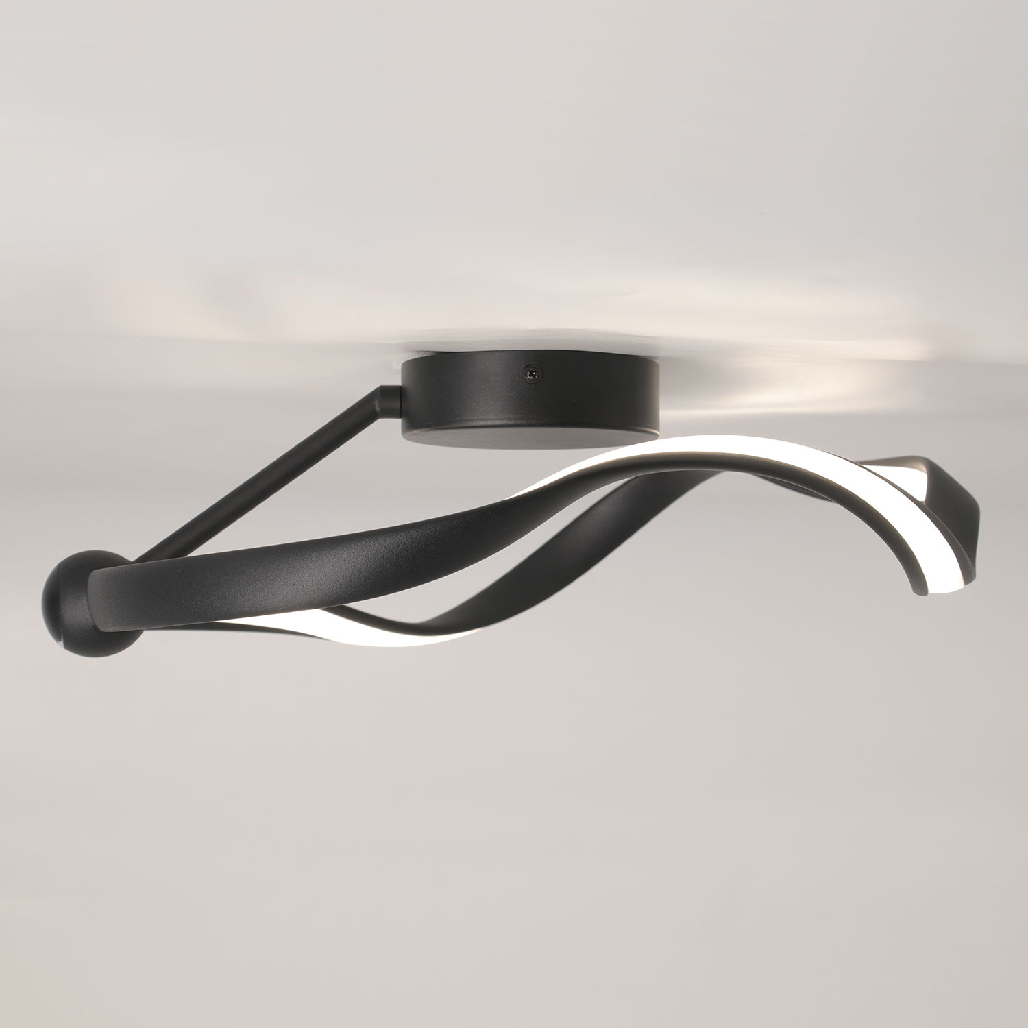 Потолочный светильник 45*15 см, 1*LED4000K Lussole Kent LSP-7288 черный