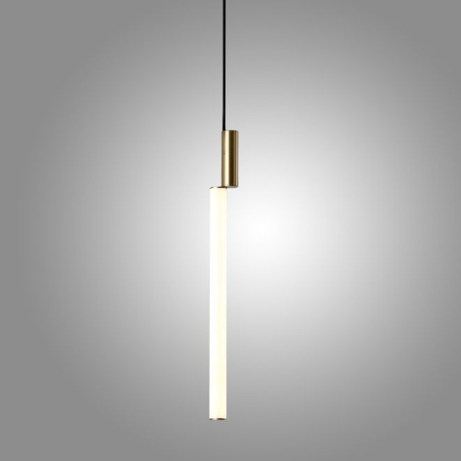 Подвесной светильник TOSSENE H60 3,5*3,5*60 см, 1*LED*16W, 4000K, ImperiumLoft f-tossene01, Латунь
