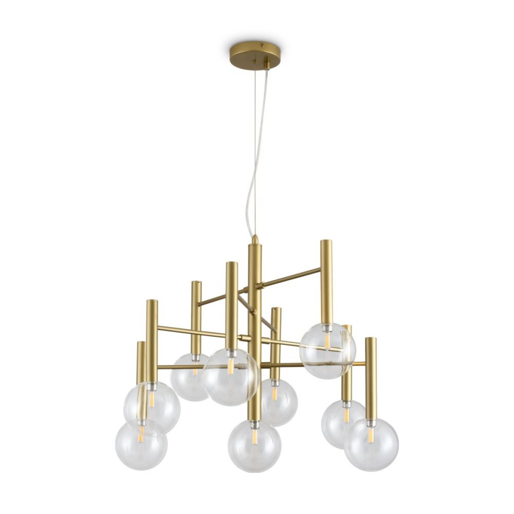 Подвесная люстра 65 см, Freya Luce FR5584CL-L45G, золото