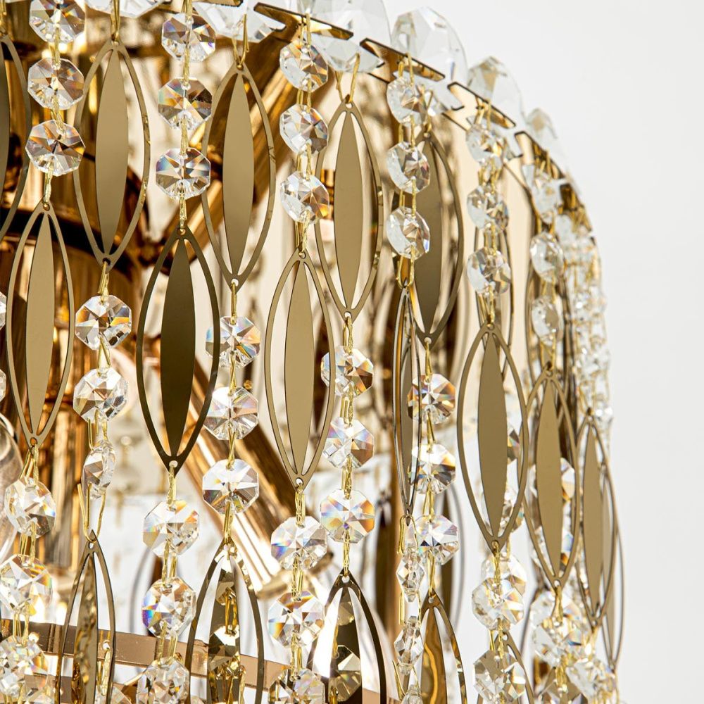 Подвесная люстра 40*40*125 см, Е14 6x40W, Золото MODELUX ML.315.6 GD