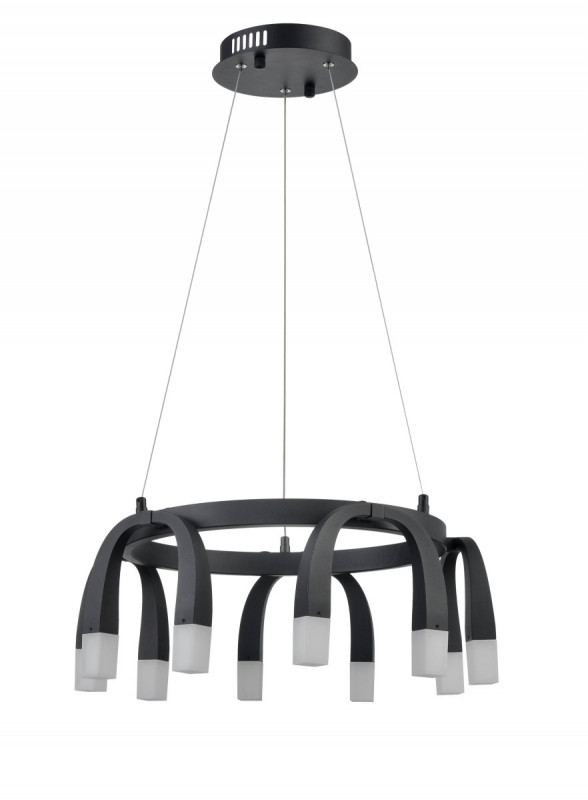 Подвесной светильник  50*120 см, 10*LED черный Vele Luce Negro VL7102P10