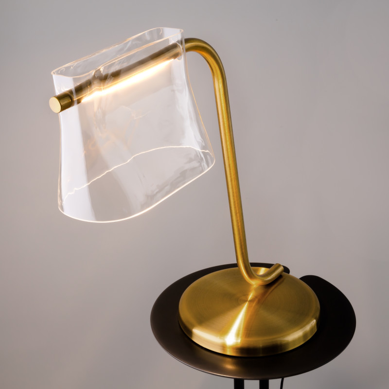 Настольный светильник 22*41*48,5 см, LED 8W 3000K Maytoni Modern Cabaret MOD170TL-L8BS3K латунь
