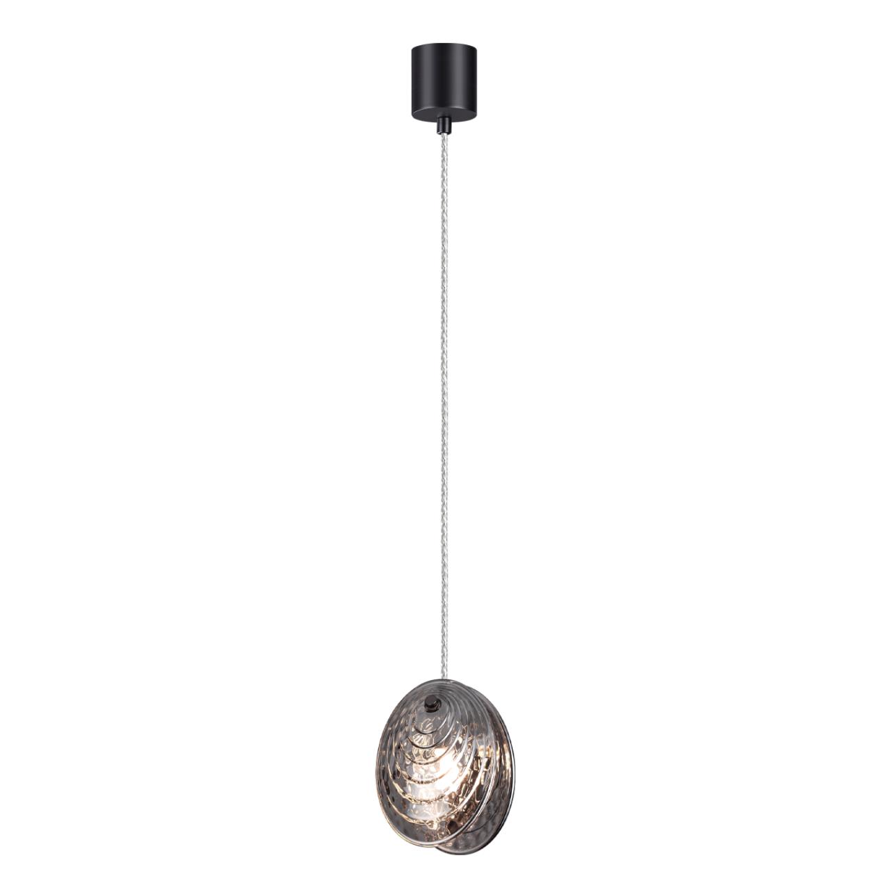 Подвес 11*11*147,5 см, 1 G9*40W, Odeon Light Mussels, черный 5038/1A