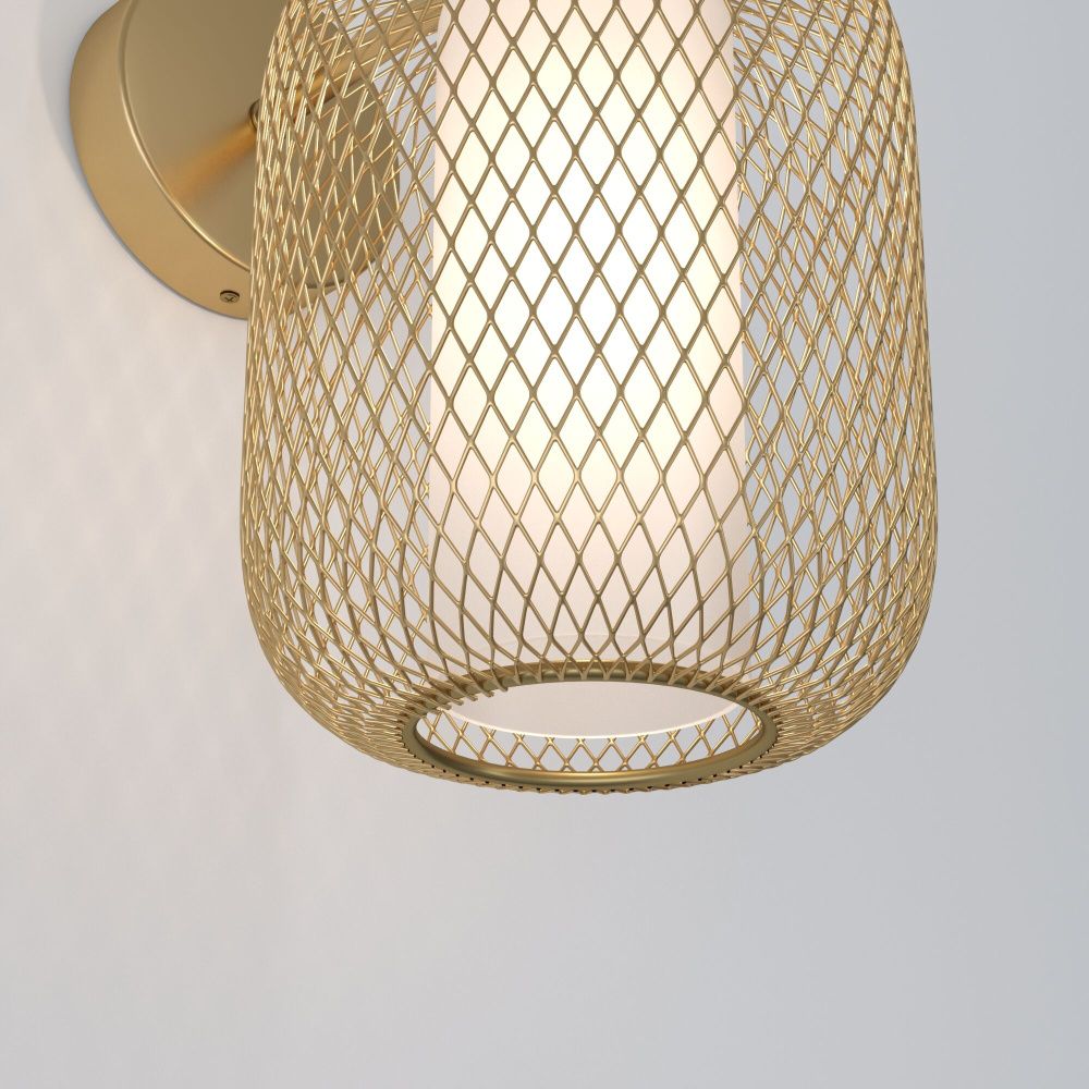 Бра 15*15*25,5 см, 1*E14*60W, Eurosvet Voile 30192/1, золото, a069158