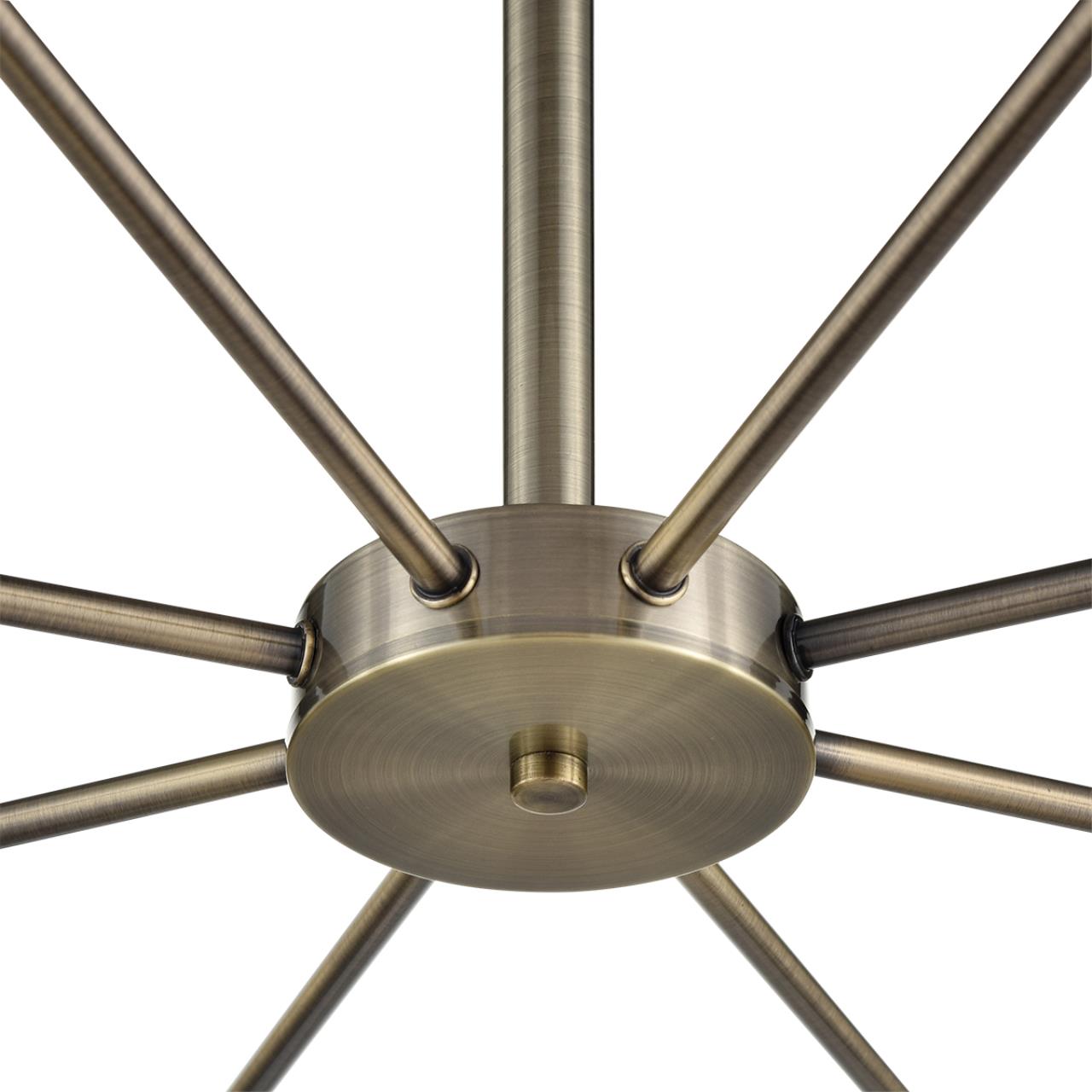 Люстра потолочная 72*49 см, 8*E14 Lumion MAVE 8100/8C бронза, белый