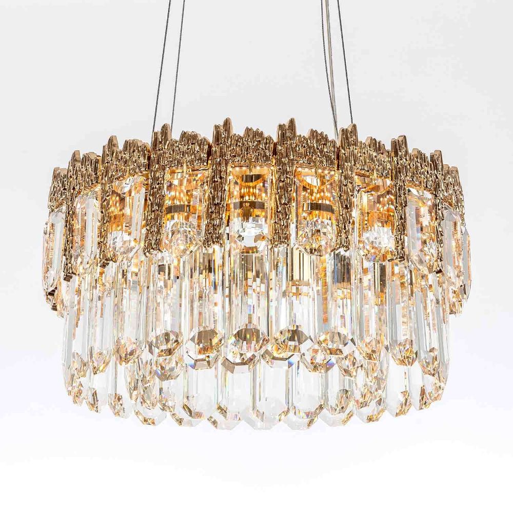 Подвесная люстра 40 см, 75W, 3000-6000K, MODELUX ML.830.400 GD, золото