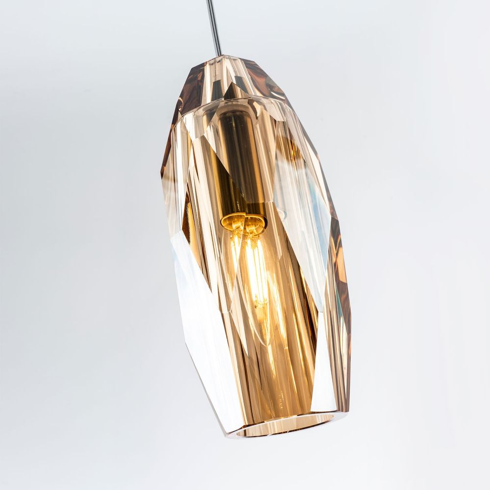 Подвесной светильник 10*35/165 см, 1*Е14 MODELUX ML.88955.1 AM латунь