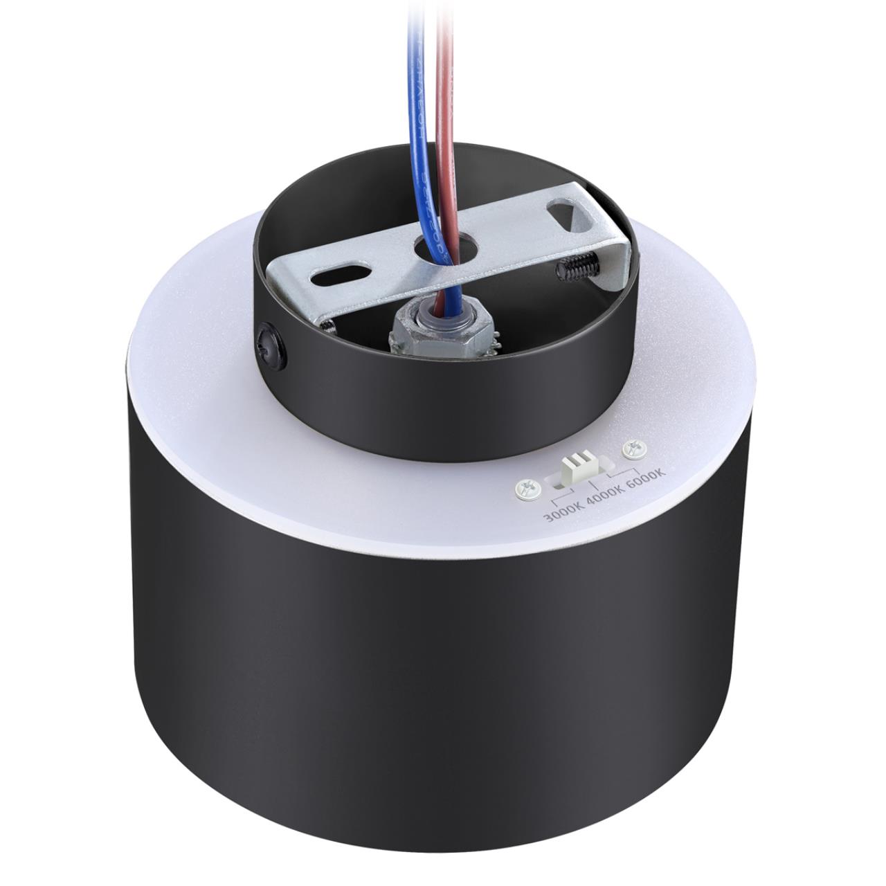 Светильник 10 см, 15W, 3000-6000K, Novotech Over Giro 358971, черный