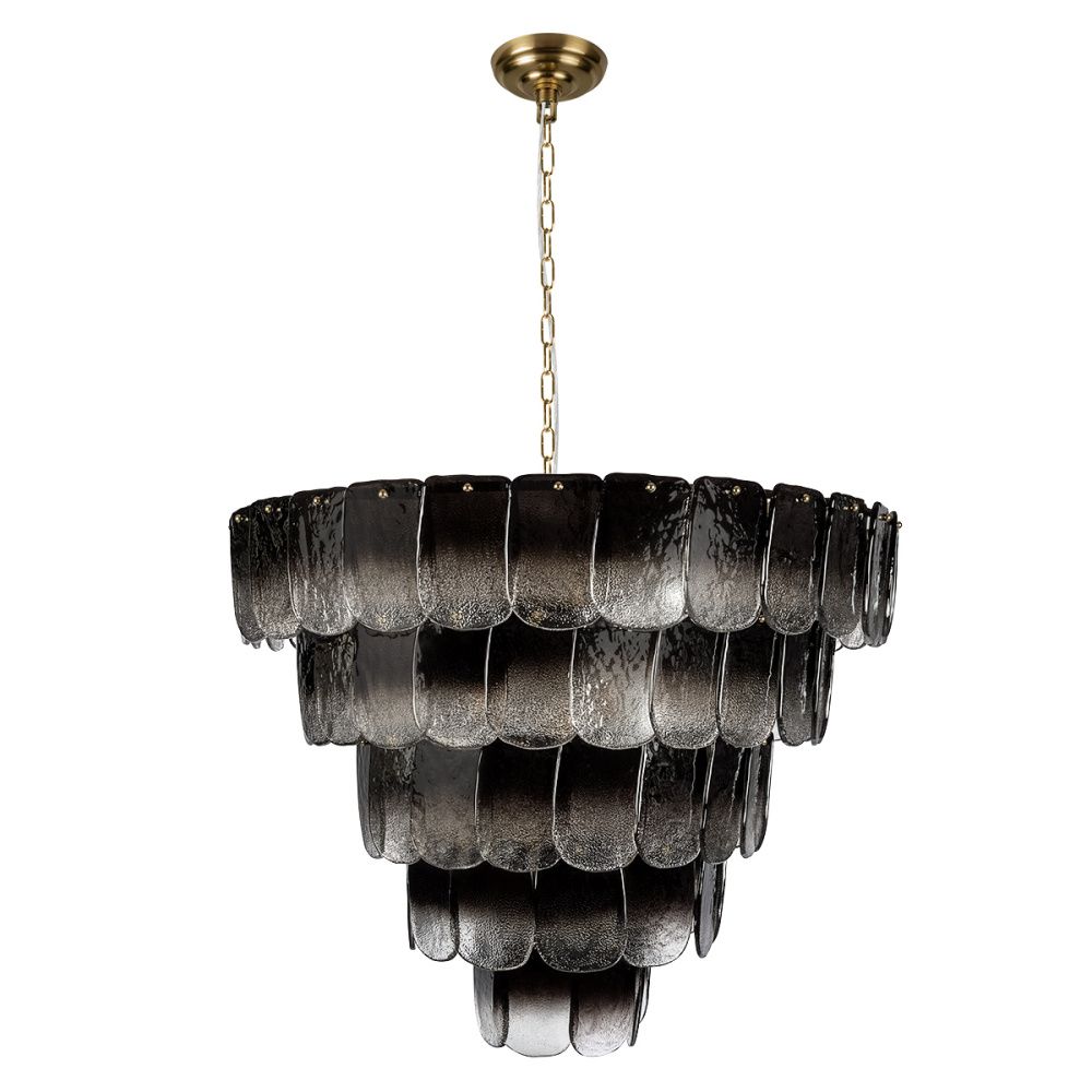 Подвесная люстра 80 см, LOFT IT Gradient 10482/800 Smoke, золото