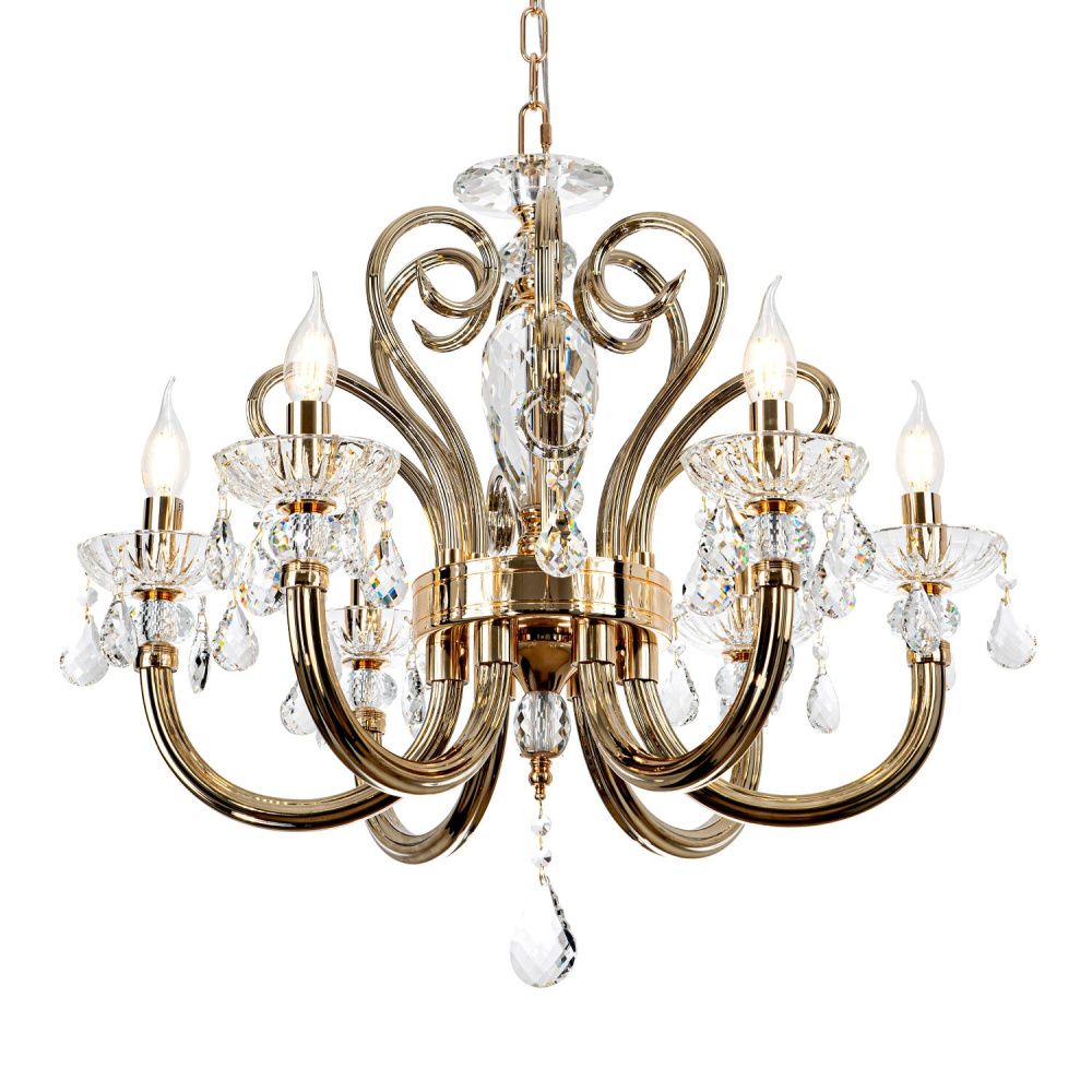 Люстра 65 см, 6*Е14*40W, Modelux  ML.7141.6P, Золото