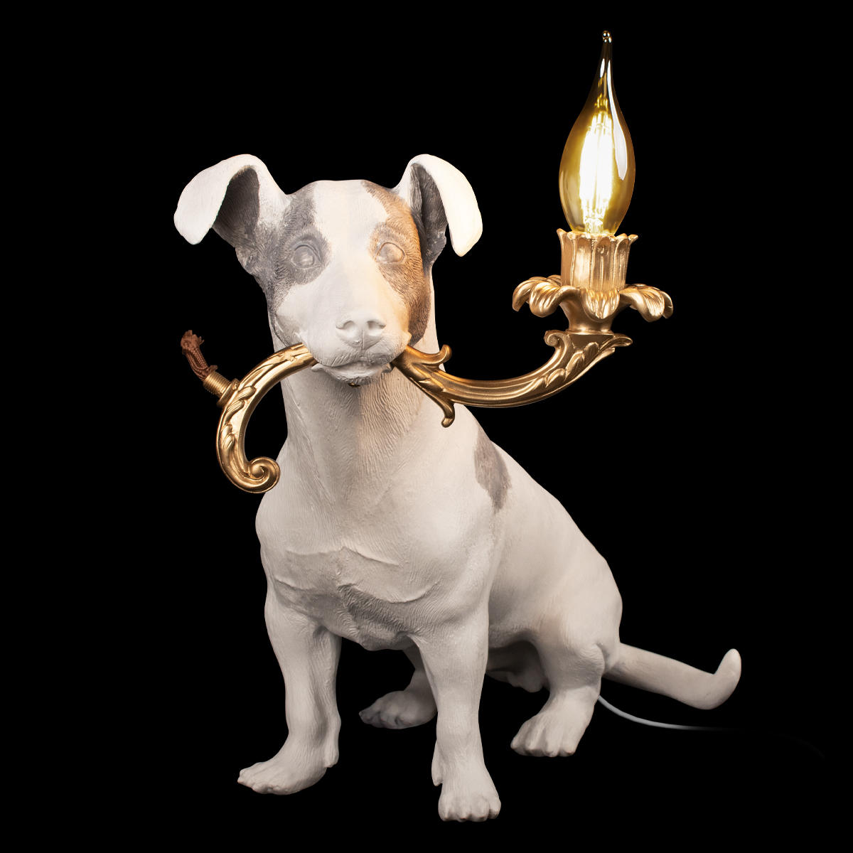 Настольная лампа 42*34*25 см, 1*E14*40W LOFT IT Dog 10312 Grey серый