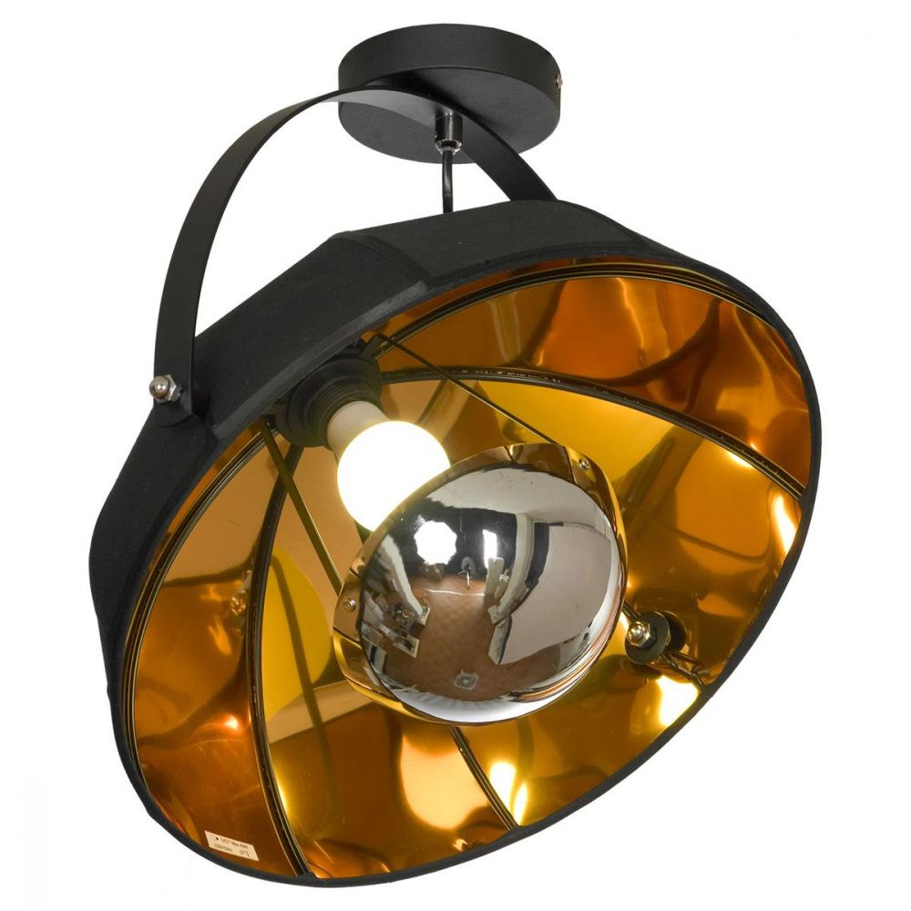 Потолочный светильник Lussole Lgo Klamath LSP-0556-C, диаметр 40 см, черный