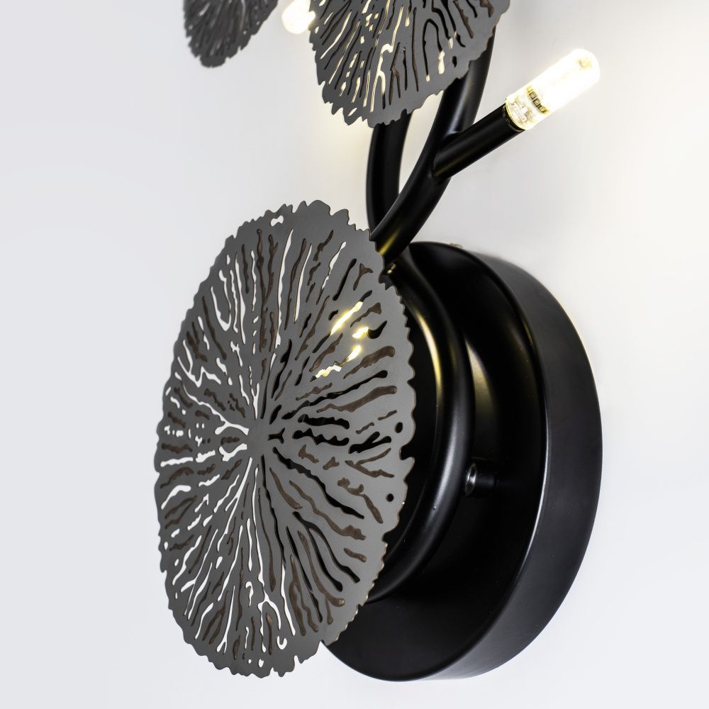 Настенный светильник 60*30 см, 5xG4 MODESTYLE MS.1502.05 BK черный