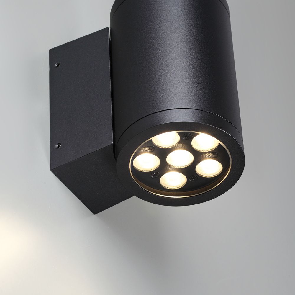 Настенный светильник 15 см, 12W, 3000K, Odeon Light 7142/12WL, черный