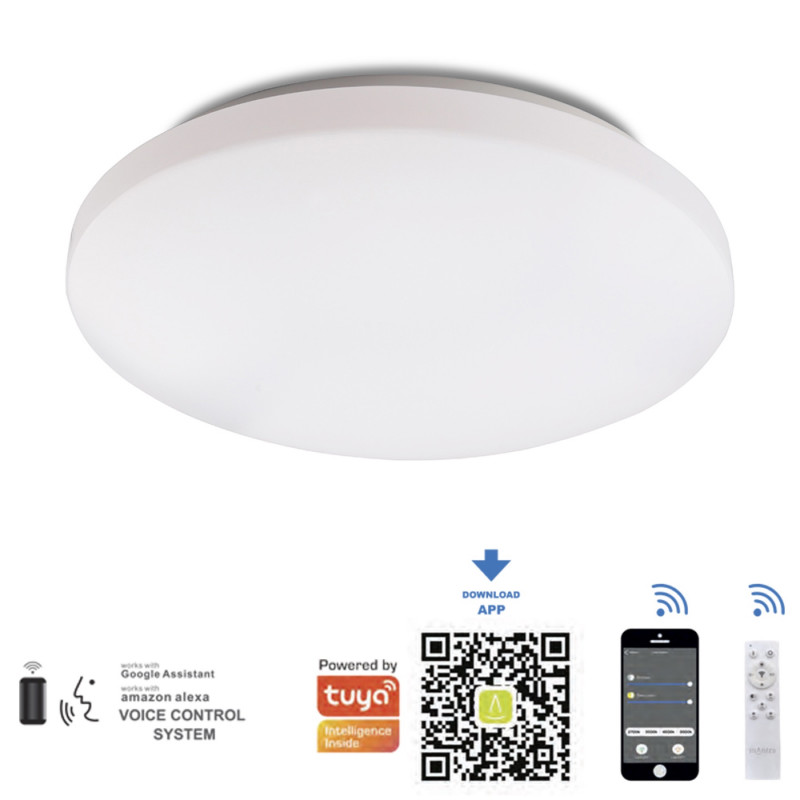 Светильник *33*5,5 см, LED *  40W, 3000К-6000К Mantra Zero Smart 5948, белый