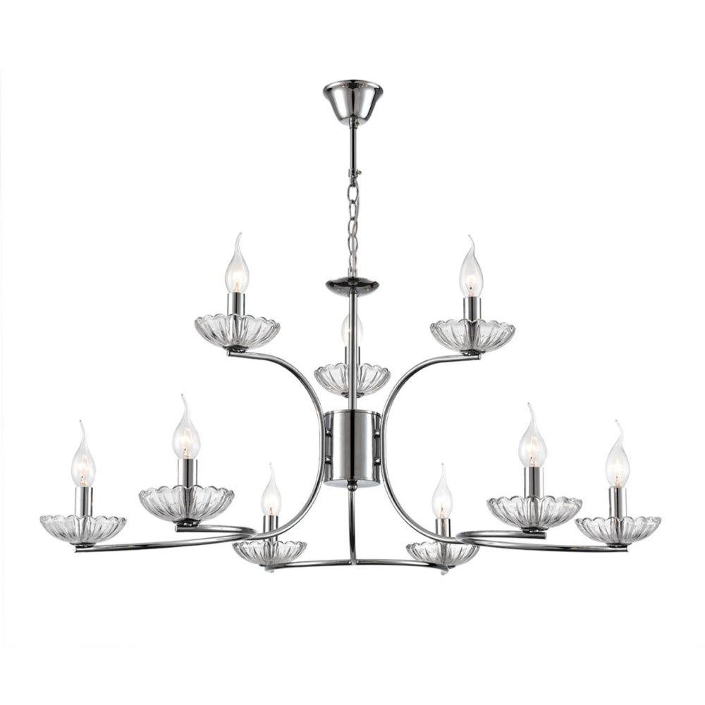 Люстра *62*63,5- см, 9*E14*40W, Lumion Lolina LUM8155/9, хром