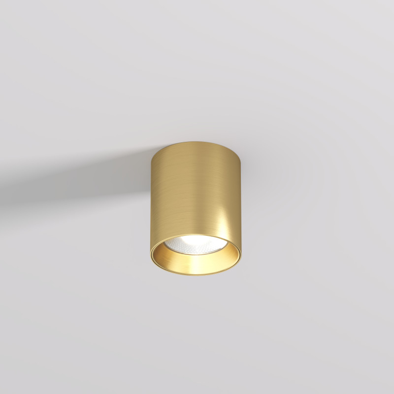 Накладной светильник 7*8 см, 10W, 3000К, Denkirs SHINE TUBE DK2610-SB латунный