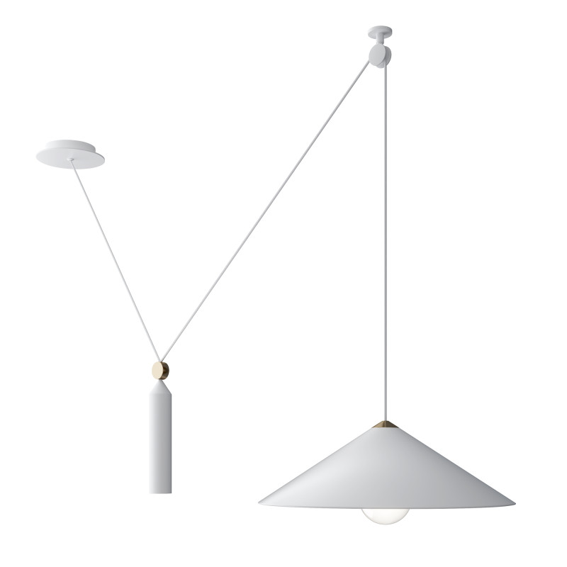 Светильник подвесной Maytoni Peso P080PL-01W, белый